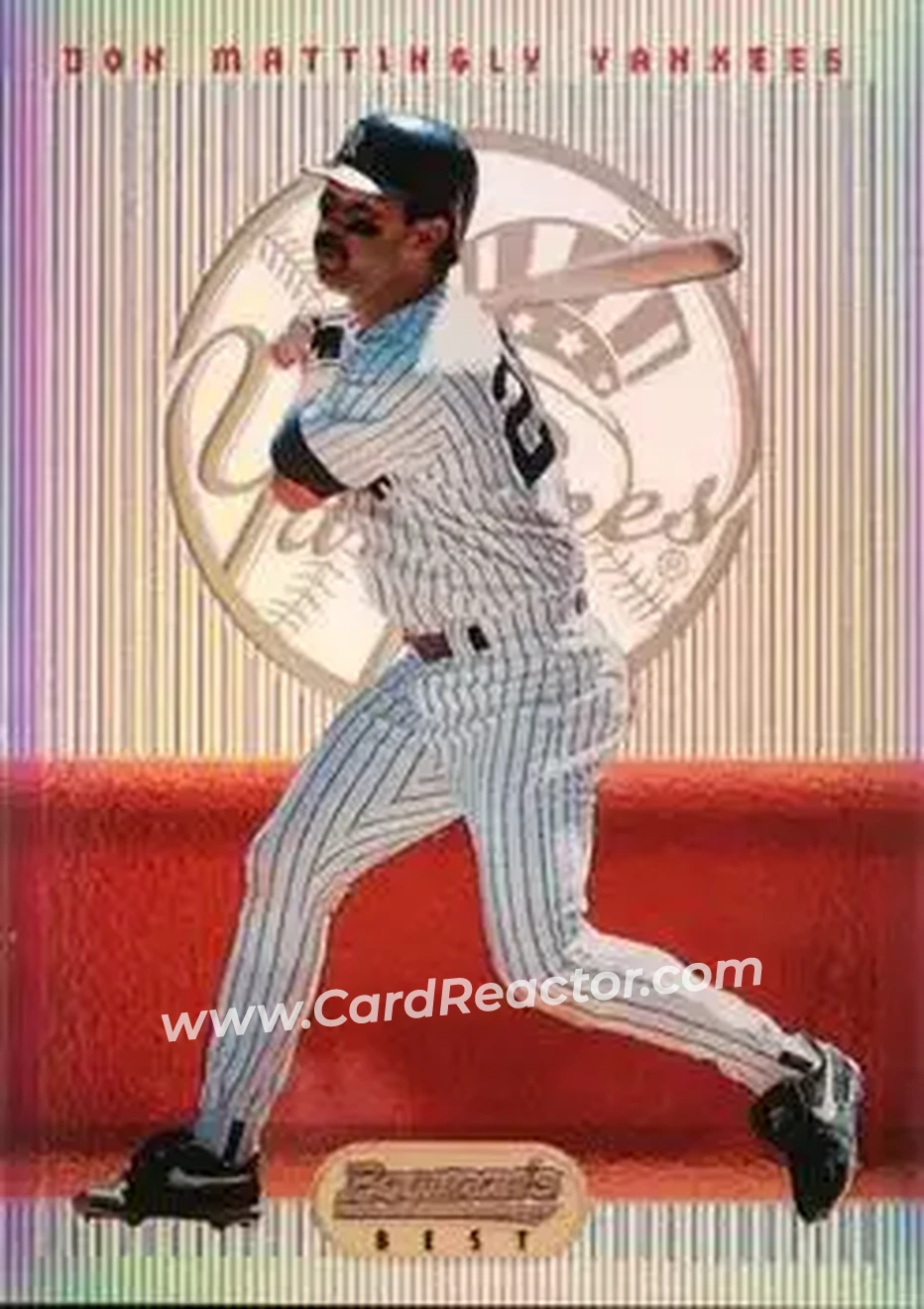 1995 Bowman's Best - Refractors #46 - Don Mattingly - New York Yankees - Front 1995 Bowman's Best - Refractors #46 - Don Mattingly - New York Yankees - Front