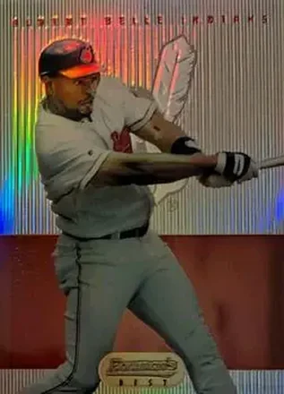 1995 Bowman's Best - Refractors #50 - Albert Belle - Cleveland Indians