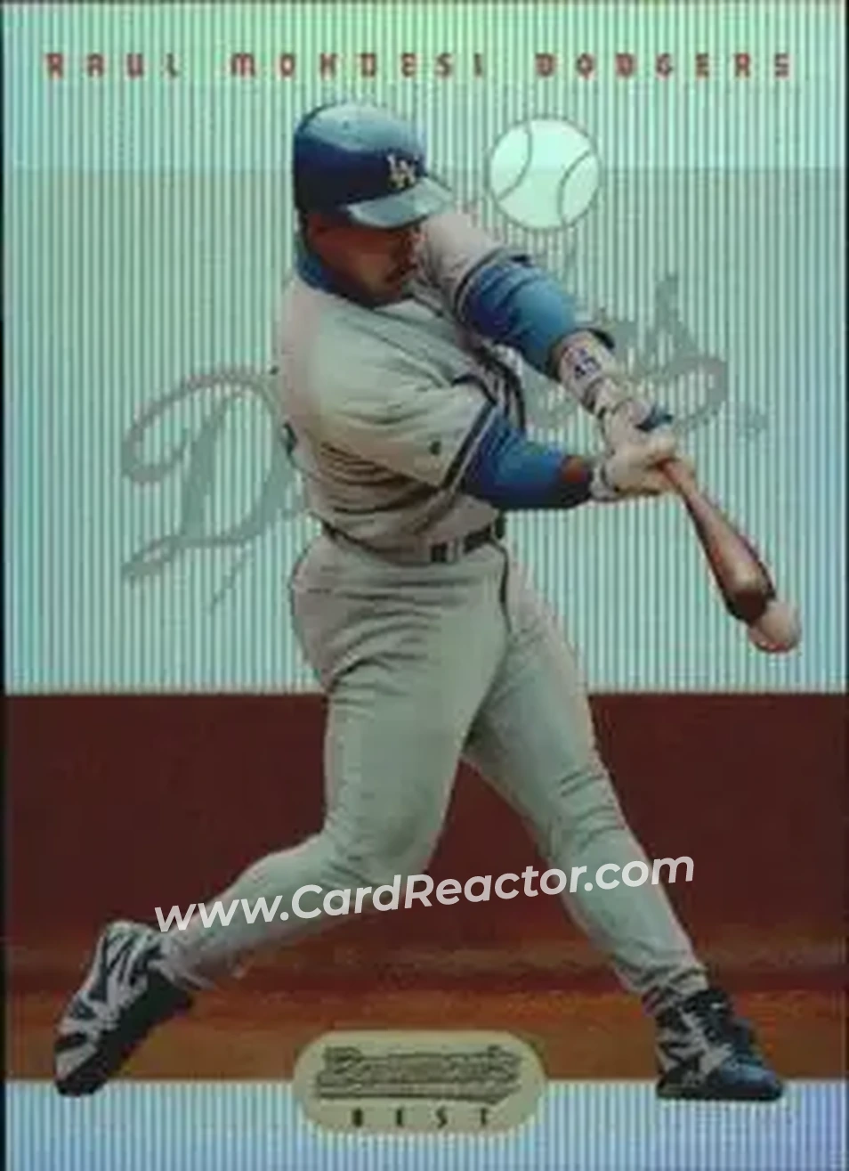 1995 Bowman's Best - Refractors #53 - Raul Mondesi - Los Angeles Dodgers - Front 1995 Bowman's Best - Refractors #53 - Raul Mondesi - Los Angeles Dodgers - Front