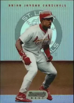 1995 Bowman's Best - Refractors #54 - Brian Jordan - St. Louis Cardinals