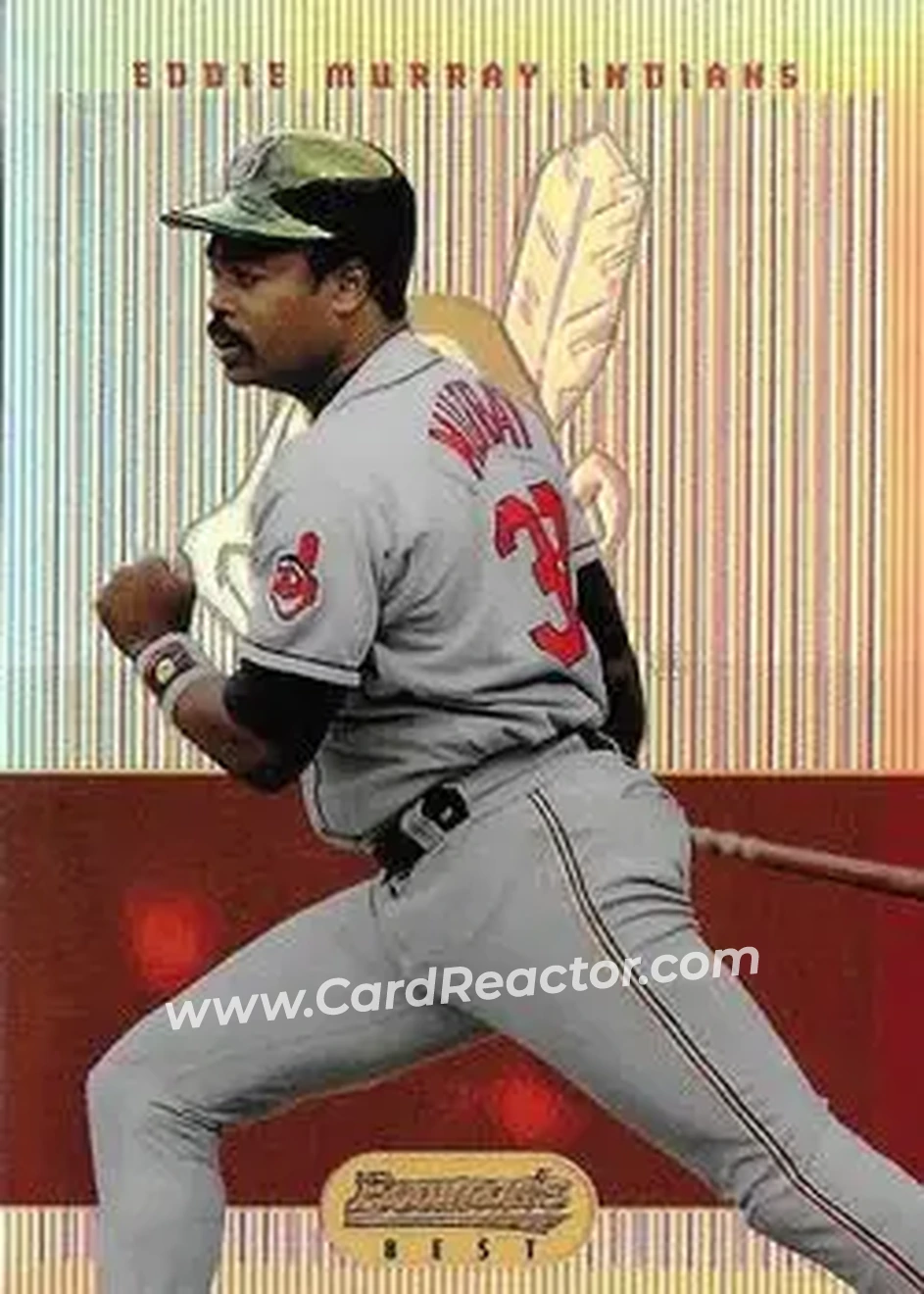 1995 Bowman's Best - Refractors #60 - Eddie Murray - Cleveland Indians - Front 1995 Bowman's Best - Refractors #60 - Eddie Murray - Cleveland Indians - Front