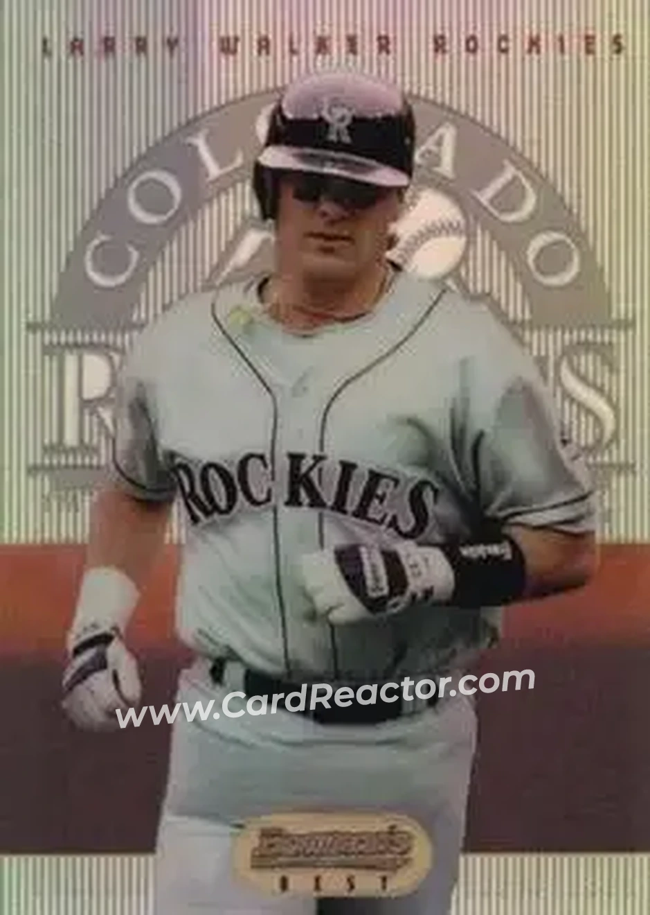 1995 Bowman's Best - Refractors #63 - Larry Walker - Colorado Rockies - Front 1995 Bowman's Best - Refractors #63 - Larry Walker - Colorado Rockies - Front