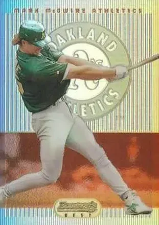 1995 Bowman's Best - Refractors #69 - Mark McGwire - Oakland Athletics
