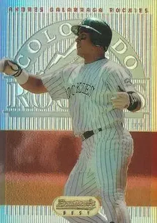 1995 Bowman's Best - Refractors #71 - Andres Galarraga - Colorado Rockies