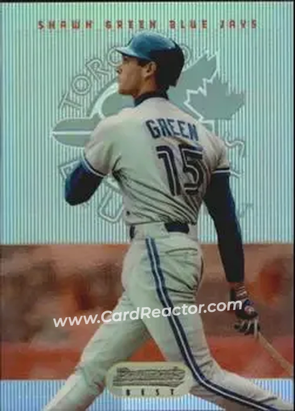 1995 Bowman's Best - Refractors #75 - Shawn Green - Toronto Blue Jays - Front 1995 Bowman's Best - Refractors #75 - Shawn Green - Toronto Blue Jays - Front