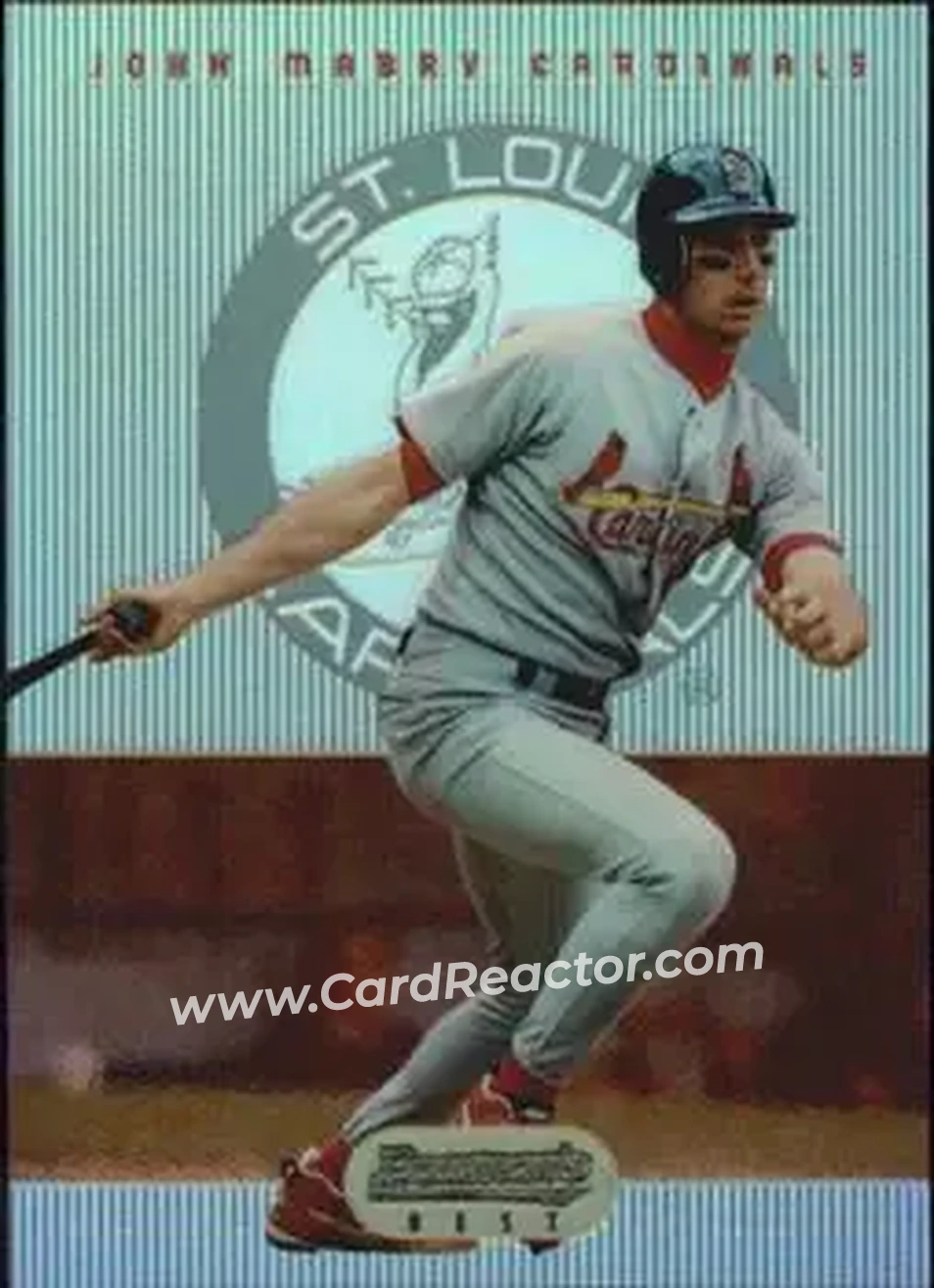 1995 Bowman's Best - Refractors #77 - John Mabry - St. Louis Cardinals - Front 1995 Bowman's Best - Refractors #77 - John Mabry - St. Louis Cardinals - Front