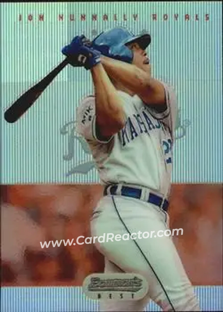 1995 Bowman's Best - Refractors #79 - Jon Nunnally - Kansas City Royals - Front 1995 Bowman's Best - Refractors #79 - Jon Nunnally - Kansas City Royals - Front