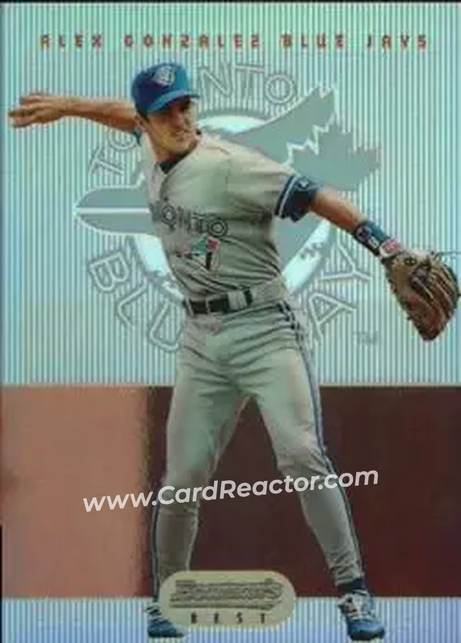 1995 Bowman's Best - Refractors #85 - Alex Gonzalez - Toronto Blue Jays - Front 1995 Bowman's Best - Refractors #85 - Alex Gonzalez - Toronto Blue Jays - Front