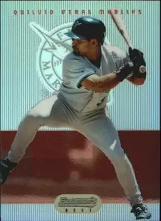1995 Bowman's Best - Refractors #89 - Quilvio Veras - Florida Marlins