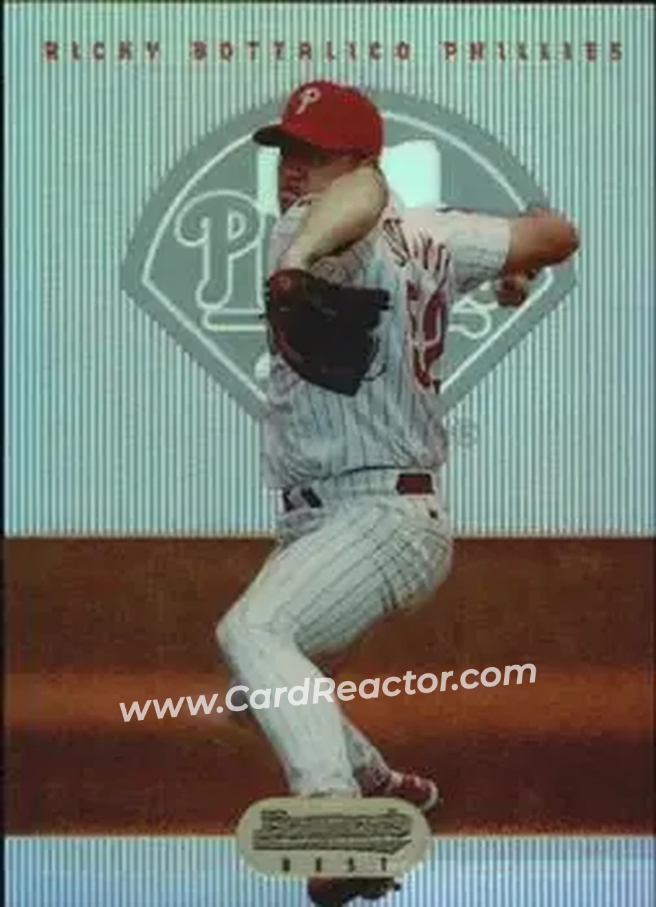 1995 Bowman's Best - Refractors #90 - Ricky Bottalico - Philadelphia Phillies - Front 1995 Bowman's Best - Refractors #90 - Ricky Bottalico - Philadelphia Phillies - Front