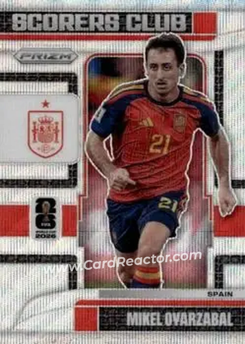 2026 Panini Prizm FIFA World Cup - Scorers Club Wave Prizms #2 - Mikel Oyarzabal - Spain - Front