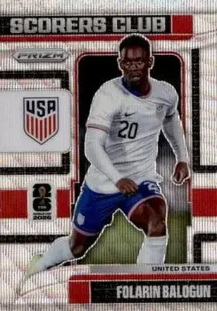 2026 Panini Prizm FIFA World Cup - Scorers Club Wave Prizms #4 - Folarin Balogun - USA
