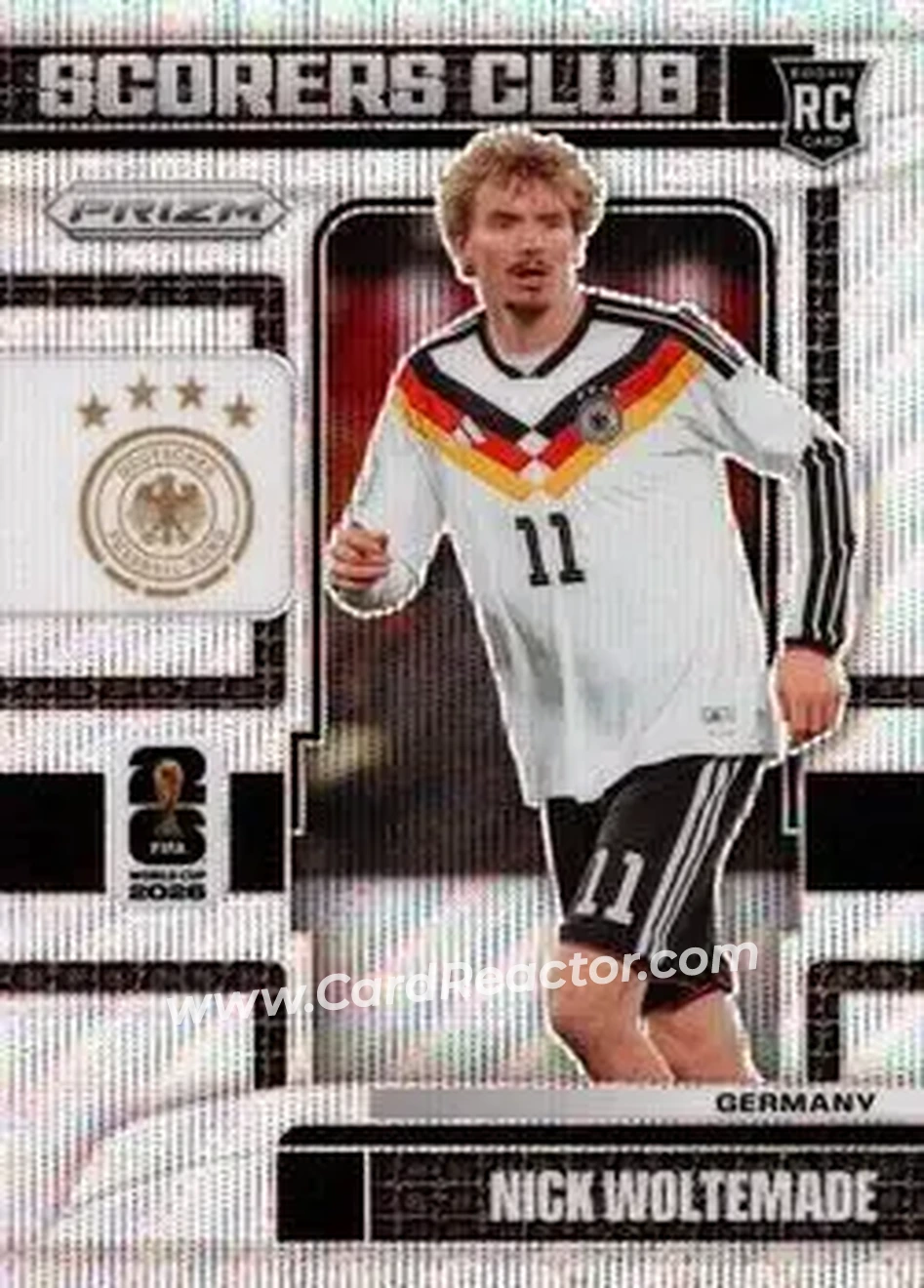 2026 Panini Prizm FIFA World Cup - Scorers Club Wave Prizms #5 - Nick Woltemade - Germany - Front