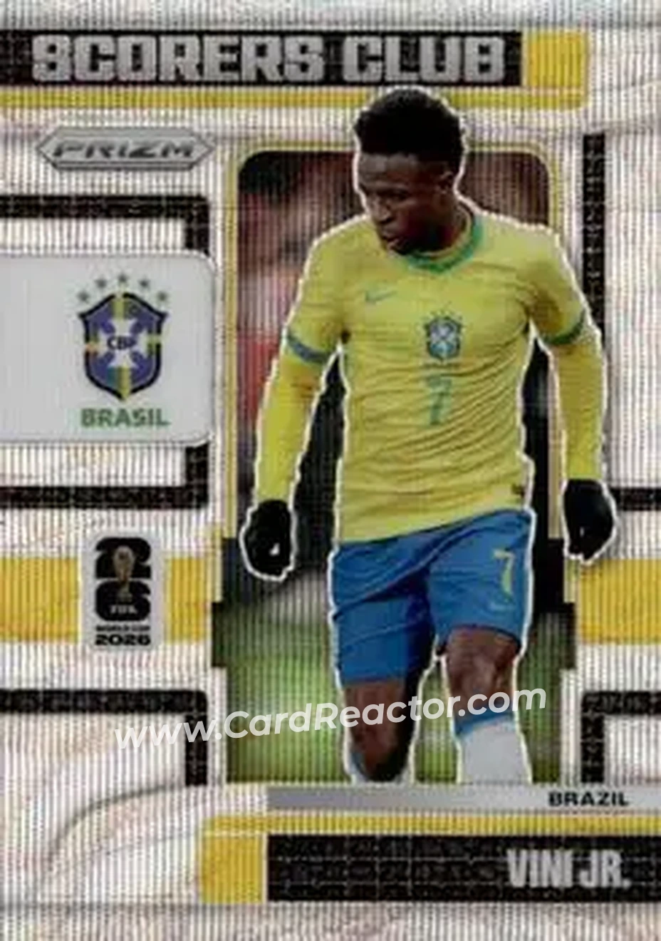 2026 Panini Prizm FIFA World Cup - Scorers Club Wave Prizms #6 - Vini Jr. - Brazil - Front