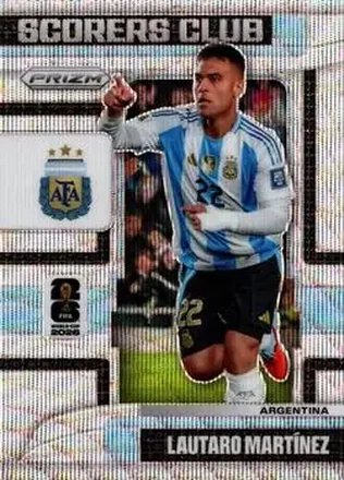 2026 Panini Prizm FIFA World Cup - Scorers Club Wave Prizms #7 - Lautaro Martinez - Argentina