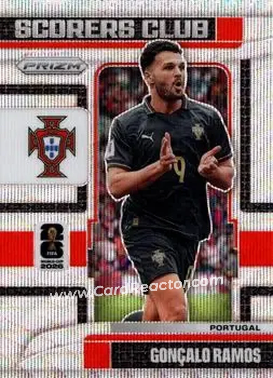 2026 Panini Prizm FIFA World Cup - Scorers Club Wave Prizms #8 - Goncalo Ramos - Portugal - Front