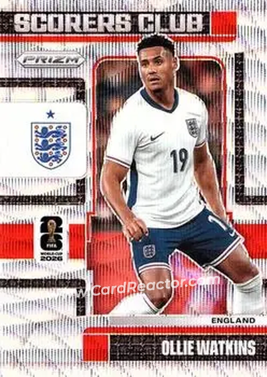 2026 Panini Prizm FIFA World Cup - Scorers Club Wave Prizms #10 - Ollie Watkins - England - Front