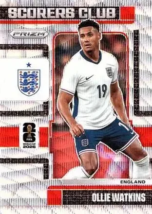 2026 Panini Prizm FIFA World Cup - Scorers Club Wave Prizms #10 - Ollie Watkins - England