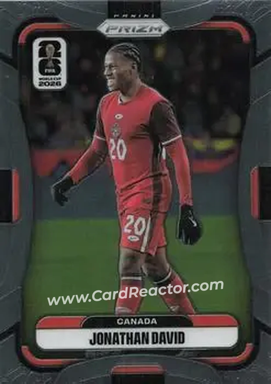 2026 Panini Prizm FIFA World Cup #167 - Jonathan David - Canada - Front