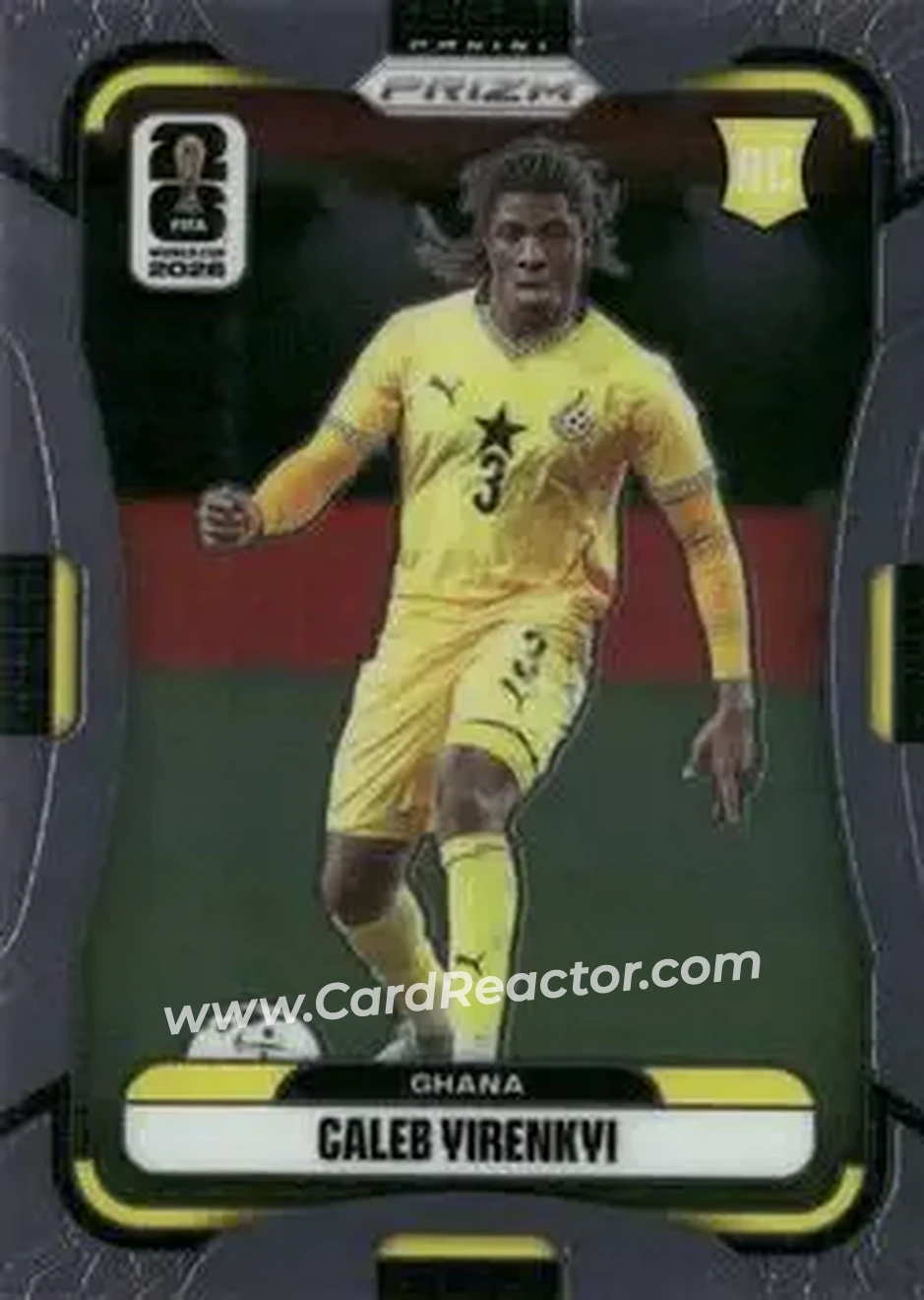 2026 Panini Prizm FIFA World Cup #227 - Caleb Yirenkyi - Ghana - Front