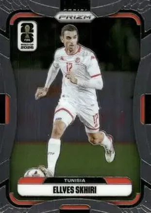 2026 Panini Prizm FIFA World Cup #430 - Ellyes Skhiri - Tunisia