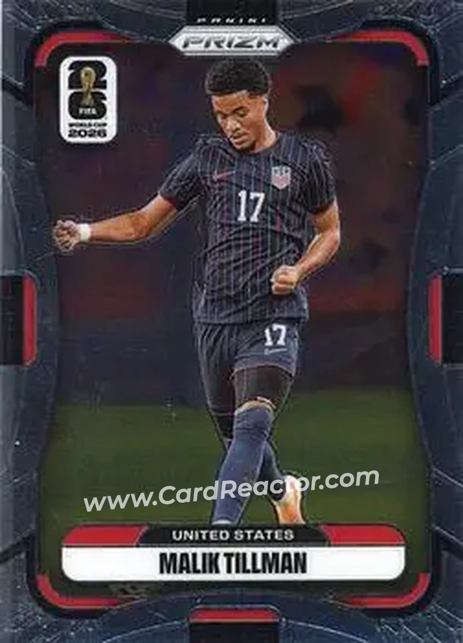 2026 Panini Prizm FIFA World Cup #435 - Malik Tillman - USA - Front