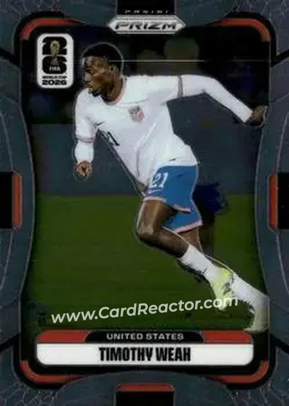 2026 Panini Prizm FIFA World Cup #443 - Timothy Weah - USA - Front