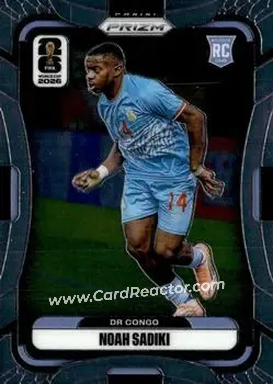 2026 Panini Prizm FIFA World Cup #462 - Noah Sadiki - Democratic Republic of the Congo - Front