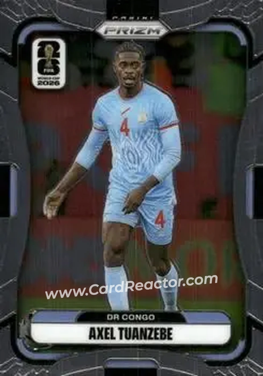 2026 Panini Prizm FIFA World Cup #466 - Axel Tuanzebe - Democratic Republic of the Congo - Front