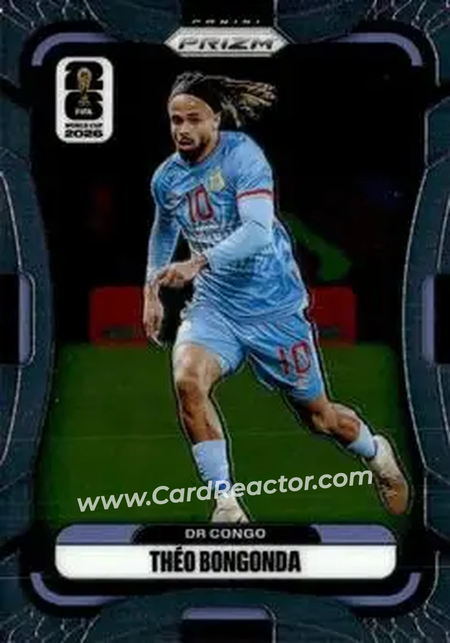 2026 Panini Prizm FIFA World Cup #468 - Theo Bongonda - Democratic Republic of the Congo - Front