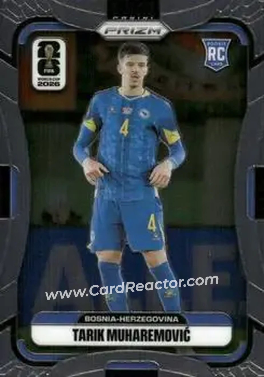 2026 Panini Prizm FIFA World Cup #474 - Tarik Muharemovic - Bosnia and Herzegovina - Front