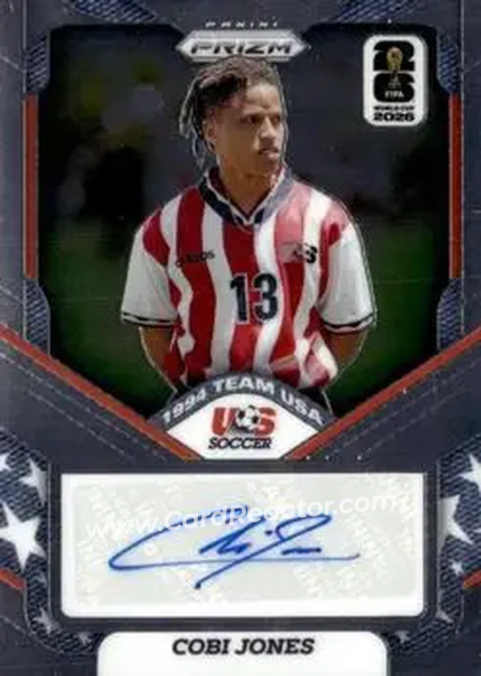 2026 Panini Prizm FIFA World Cup - 1994 Team USA Signatures #94-CJ - Cobi Jones - USA