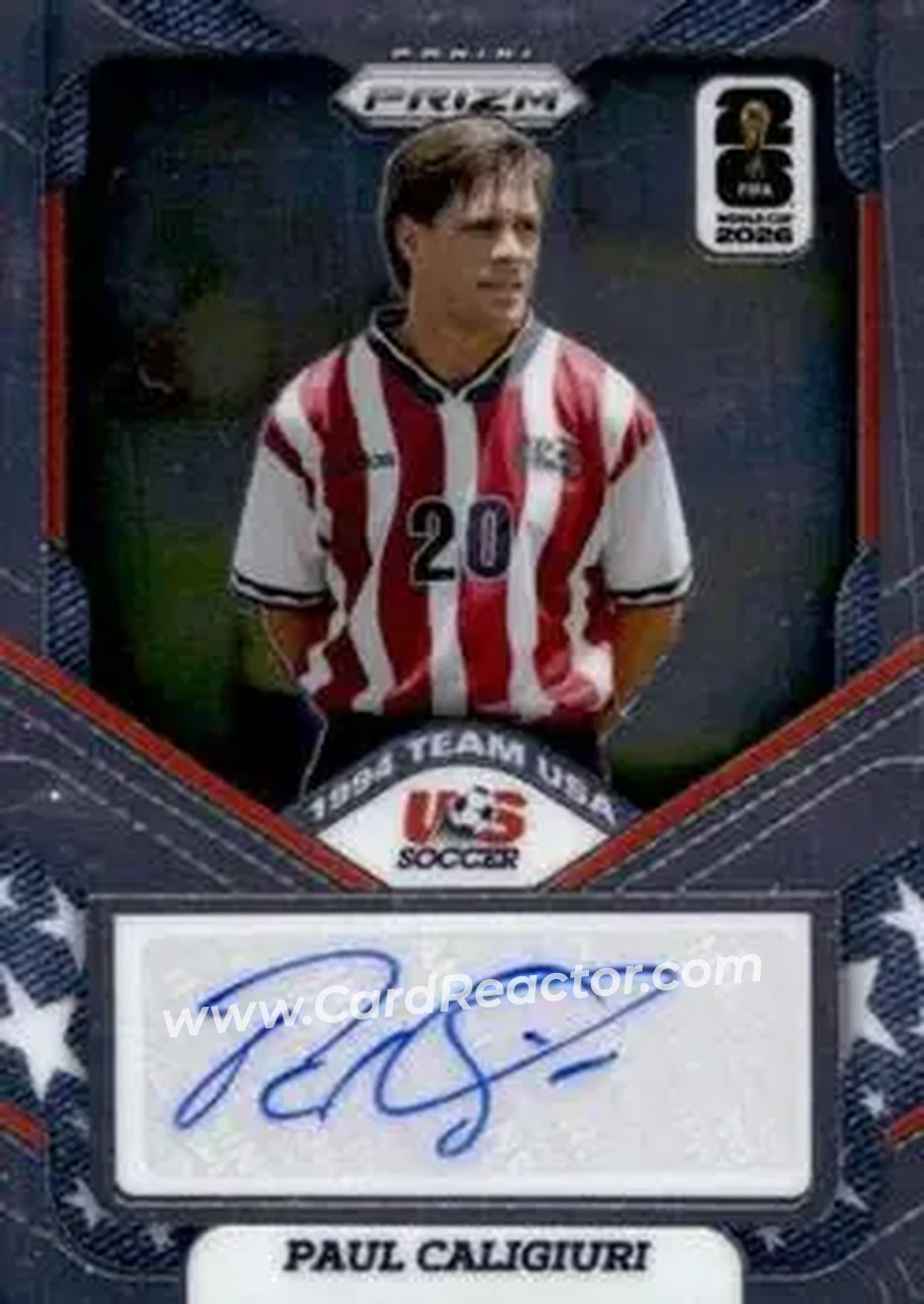 2026 Panini Prizm FIFA World Cup - 1994 Team USA Signatures #94-PC - Paul Caligiuri - USA