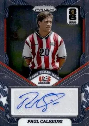 2026 Panini Prizm FIFA World Cup - 1994 Team USA Signatures #94-PC - Paul Caligiuri - USA
