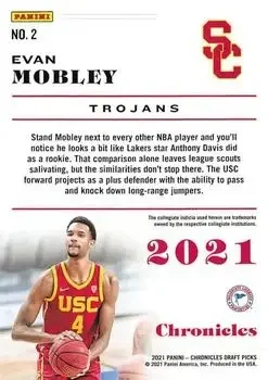 Back of Evan Mobley