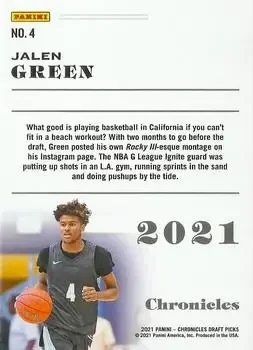 Back of Jalen Green