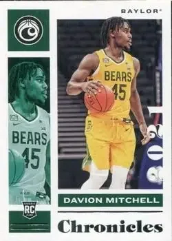 2021 Panini Chronicles Draft Picks #10 Davion Mitchell