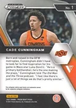 Back of Cade Cunningham