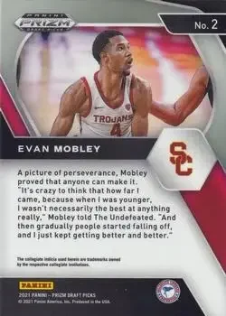 Back of Evan Mobley