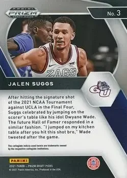 Back of Jalen Suggs