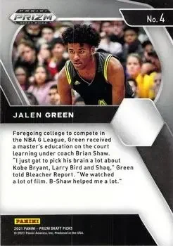 Back of Jalen Green