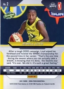Back of Jewell Loyd