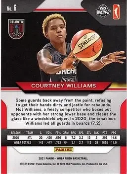 Back of Courtney Williams