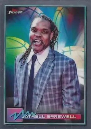 2021 Topps Finest #7 - Latrell Sprewell