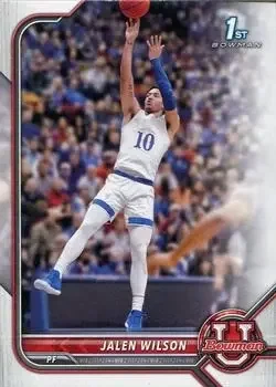 2021-22 Bowman University #3 Jalen Wilson