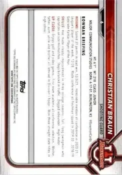 Back of Christian Braun