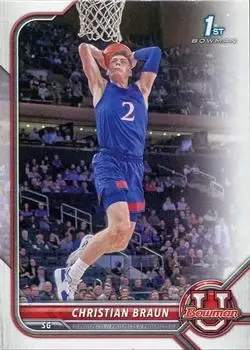 2021-22 Bowman University #6 Christian Braun
