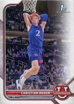 2021-22 Bowman University #6 Christian Braun