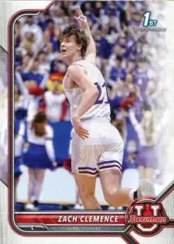 2021-22 Bowman University #7 Zach Clemence