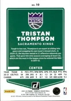 Back of Tristan Thompson